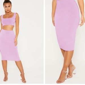 Lilac Midi Skirt